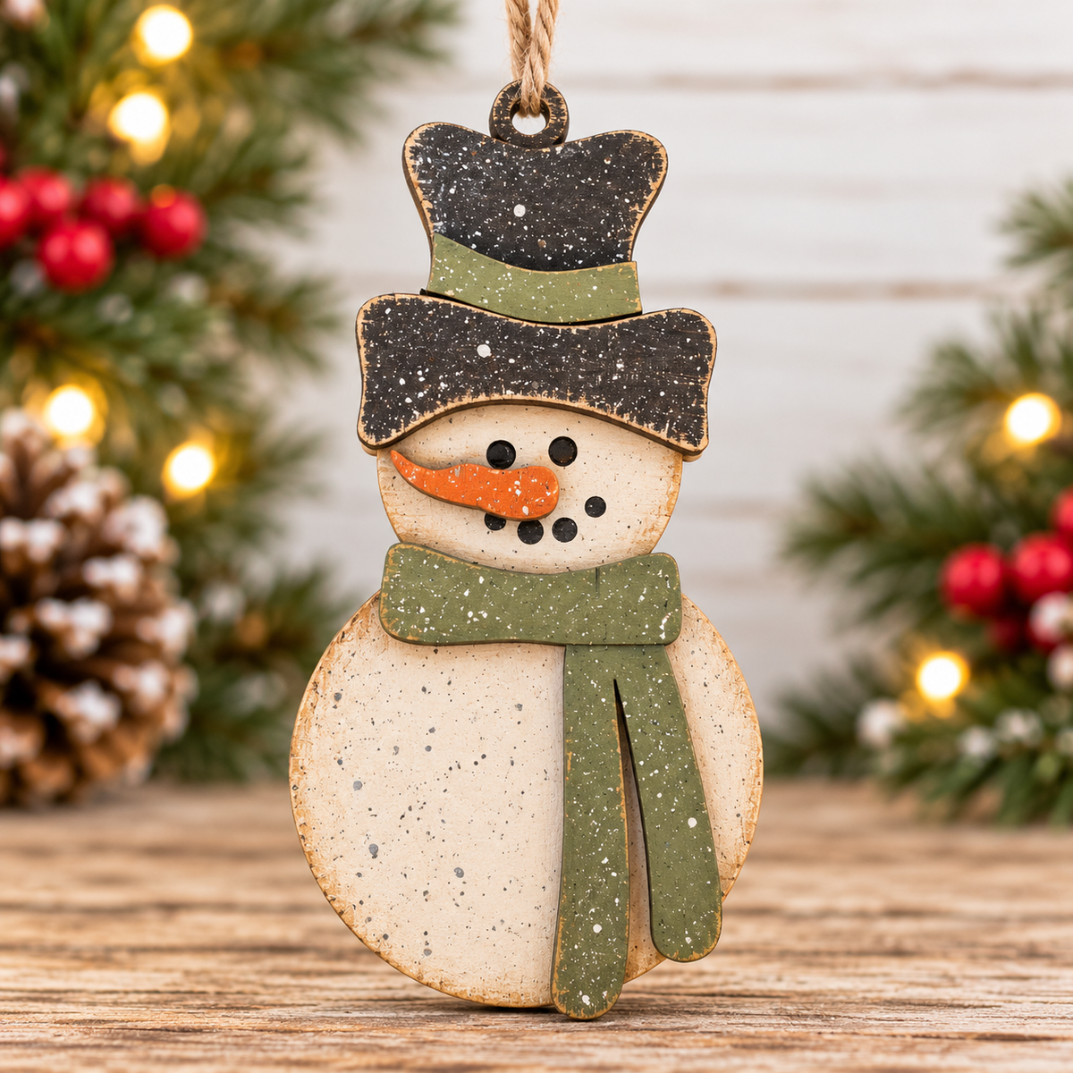 Snowman with scarf