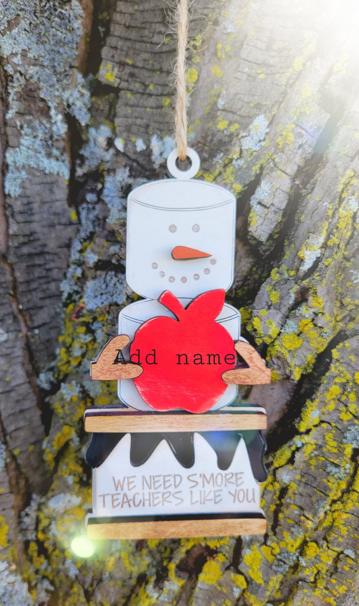 Snowman Teacher Ornament