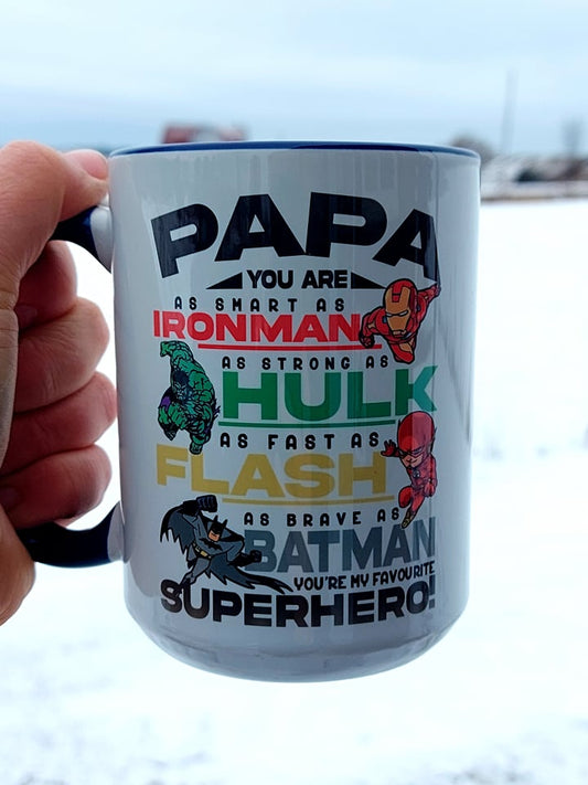 Papa Super Hero Mug